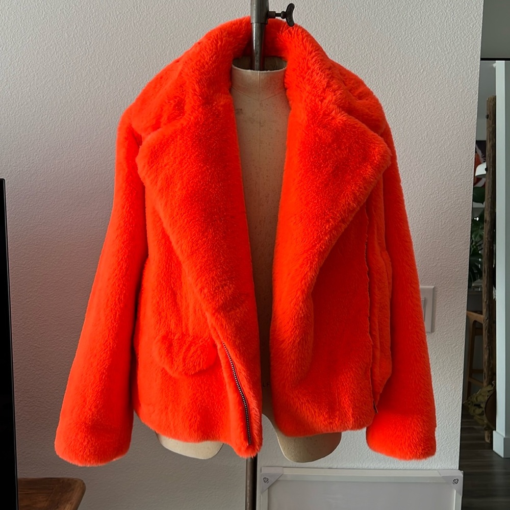 zadig & Voltaire faux fur jacket